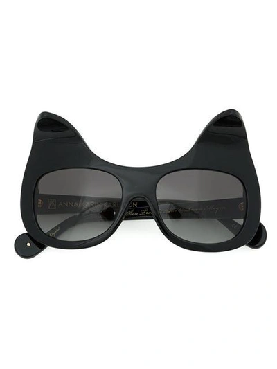 Shop Anna-karin Karlsson 'when Trouble Came To Town' Sunglasses In Black