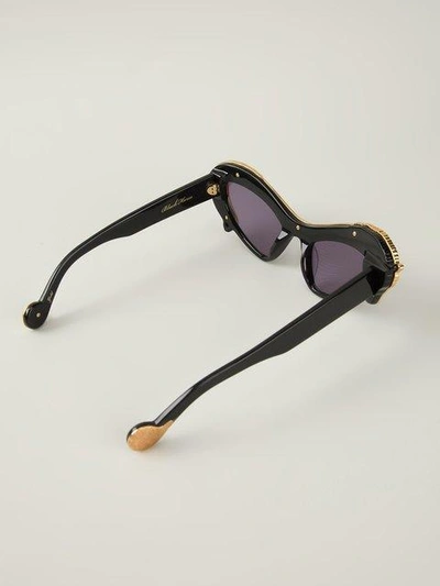 Shop Anna-karin Karlsson Anna Karin Karlsson 'horse' Sunglasses - Black