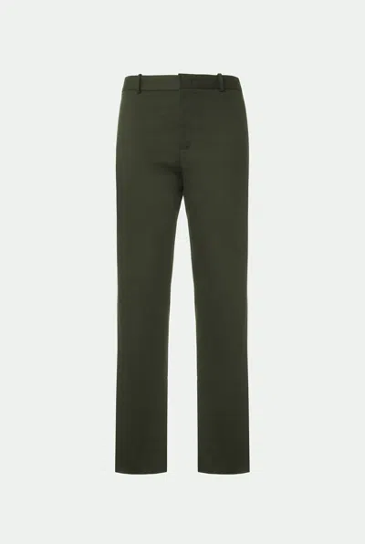 Malo Pantalone In Cotone Stretch In Green