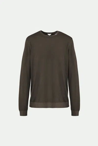 Malo Round Neck Knit Sweater Long Sleeves In Neutral