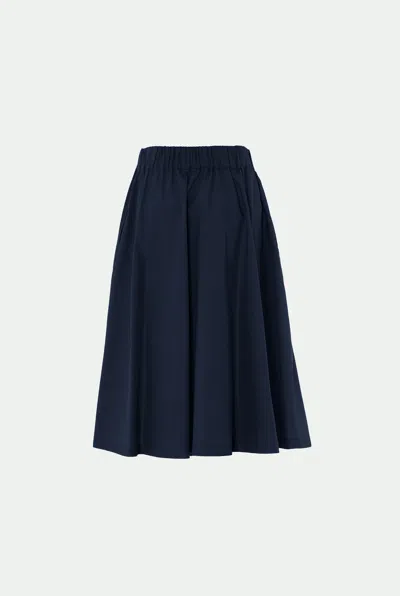 Malo Gonna In Cotone In Blue