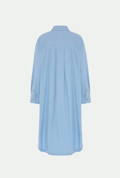 Malo Abito Chemisier In Cotone In Blue