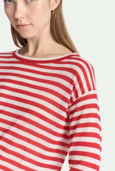 Malo Maglia In Ultra-fine Cashmere In Red