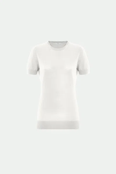 Malo Girocollo In Cotone Makò In White