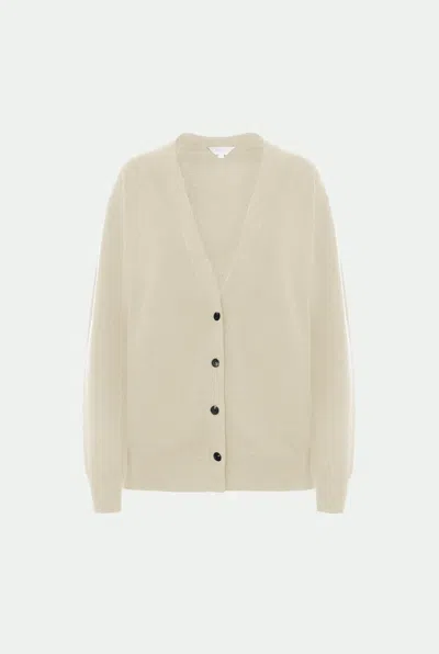 Malo Cardigan In Luxury Cashmere In Neutral