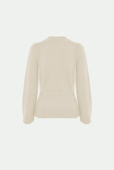 Malo Cardigan In Luxury Cashmere In Neutral