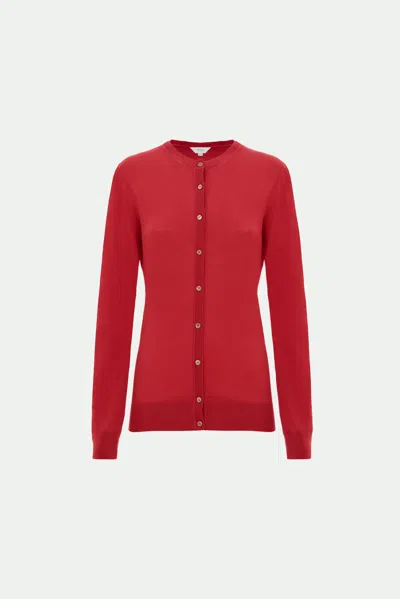 Malo Cardigan In Cotone Makò In Red
