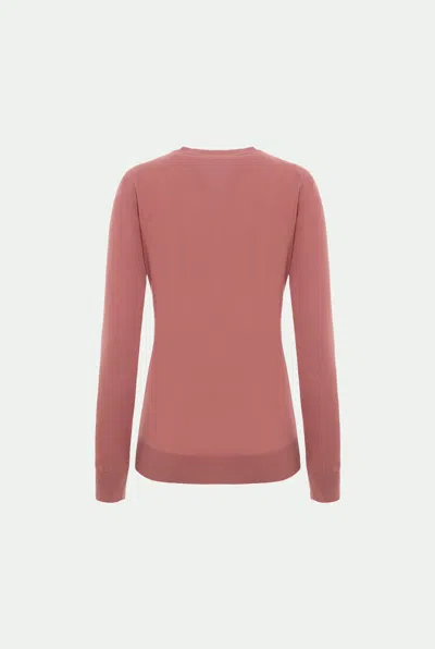 Malo Cardigan In Cotone Makò In Pink