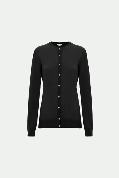 Malo Cardigan In Cotone Makò In Black