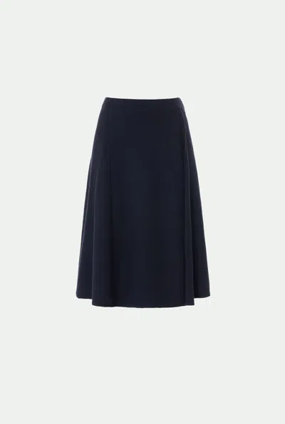 Malo Gonna In Luxury Cashmere In Blue