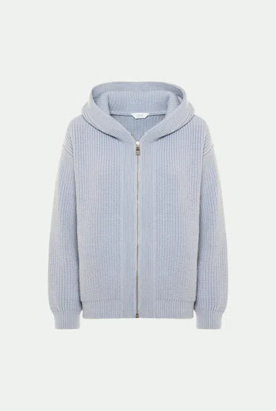 Malo Bomber Gemma In Luxury Cashmere In Gray