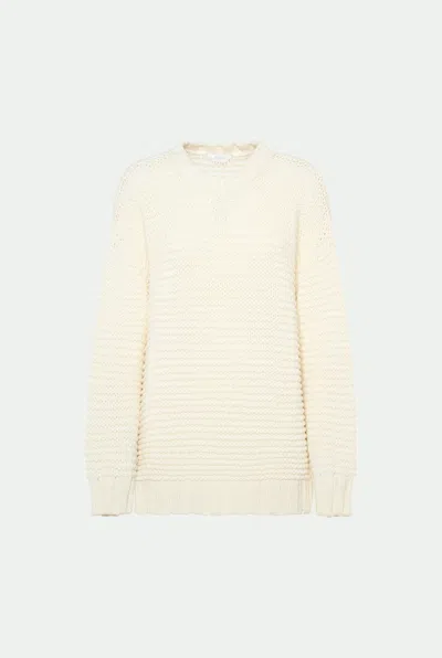 Malo Emma Cashmere Chainette Knit Crewneck Sweater In Neutral