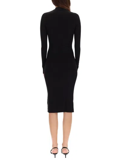 Diesel Dress "d-mokky-ls-microdiv" In Black