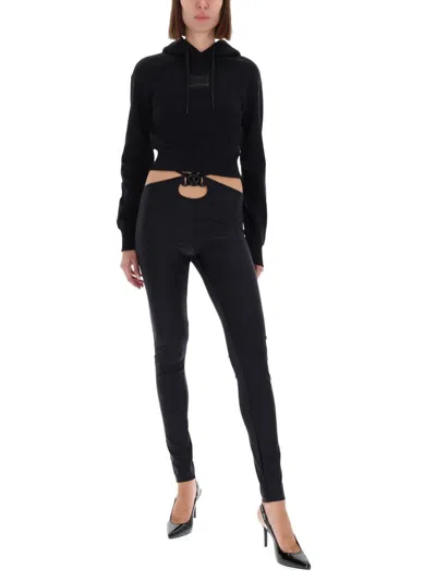 Versace Jeans Couture Pants V-emblem In Black