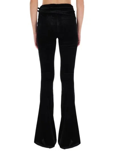 Versace Jeans Couture Pants With Buckle Detail In Black
