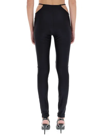 Versace Jeans Couture Pants V-emblem In Black