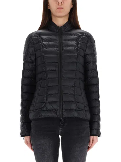 Diesel Woman Puffer Black Size 10 Polyester In Black