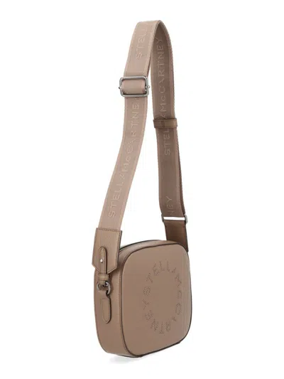 Stella Mccartney Textured Shoulder Bag Adjustable Strap In Nude