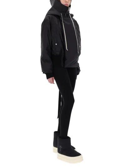 Rick Owens Drkshdw Bomber Jacket "alice Parka" In Black