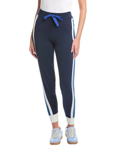 Wispr Sporty Colorblock Silk-blend Jogger In Blue
