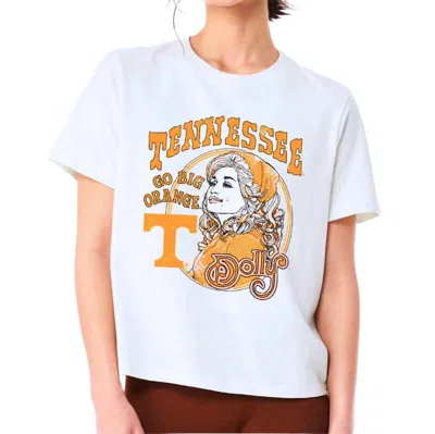 Livylu Scarf Thrifted Tee In Off White In White