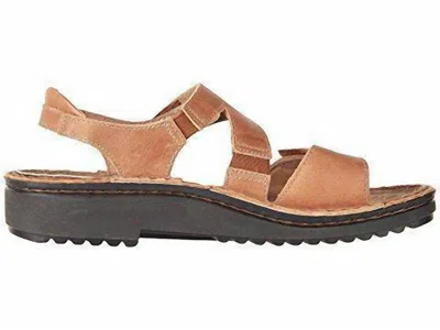 Naot Women's Enid Leather Sandal In Latte Brown In Brown