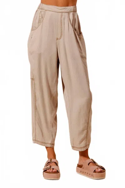 So Me Women's Vintage Slouchy Pant In Beige In Neutral