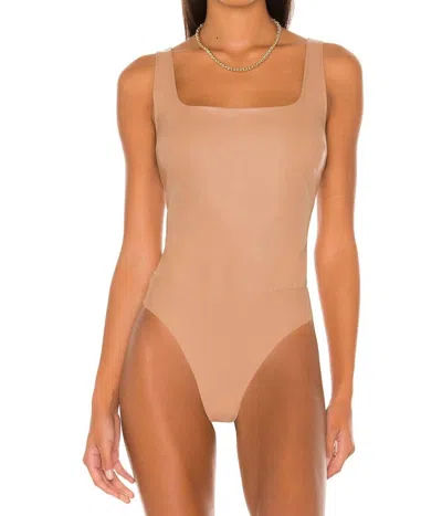 Cami Nyc April Sleeveless Bodysuit In Cortado In Orange