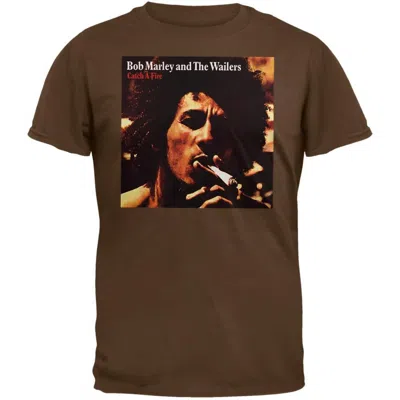 Bob Marley Men's Catch A Fire Cover Art T-shirt In Brown In Brown