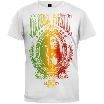 Bob Marley Men's Natural Mystic Short Sleeve T-shirt In White In Multi