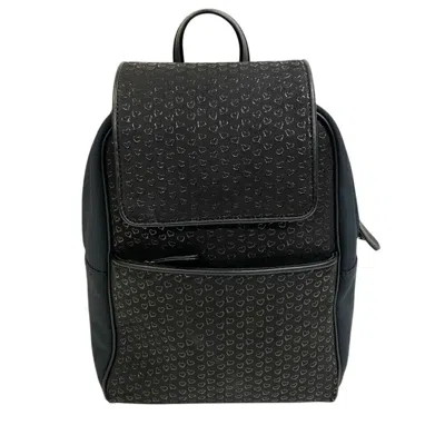 Pre-owned Tiffany & Co Heart Leather Backpack () In Black