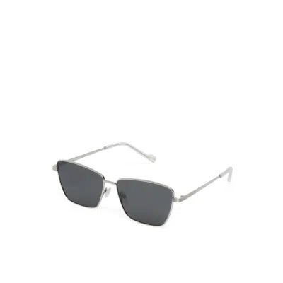 Banbe Natalia Sunglasses In Dark Silver/light Silver In Gray