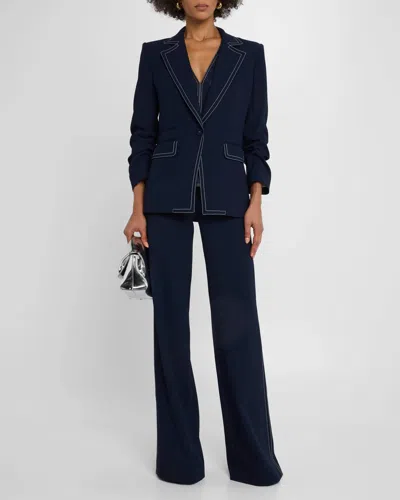 Veronica Beard Battista Dickey Jacket In Navy In Black