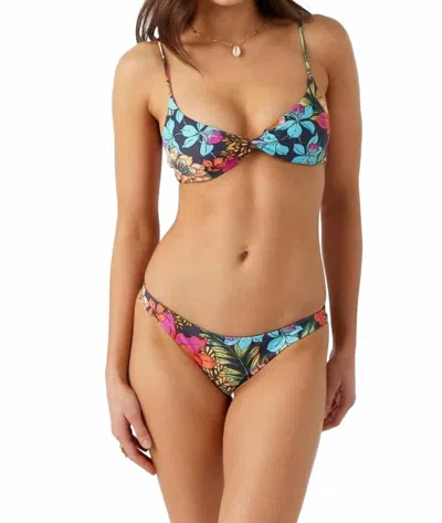 O'neill Reina Seaside Stripe Hermosa Revo Bottoms In Black In Black