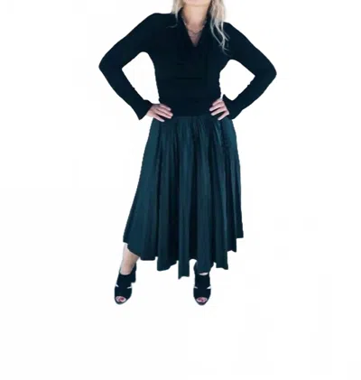 Simkhai Natia Cowl Neck Top In Black In Black