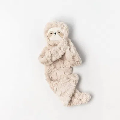 Slumberkins Kid's Sloth Snuggler In Sand In White