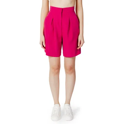 Hinnominate Pink Polyester Bermuda Shorts In Pink