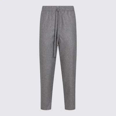 Antonelli Grey Wool Taralluccio Pants In Gray
