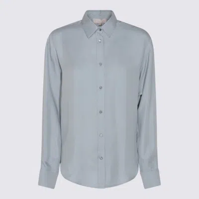 Antonelli Button-down Long-sleeved Shirt In Blue