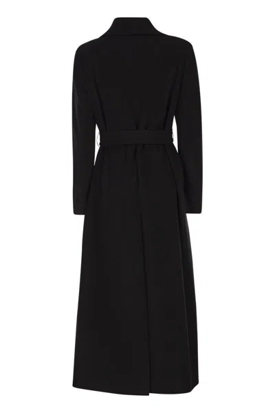 Tagliatore Melody - Virgin Wool And Cashmere Coat In Black