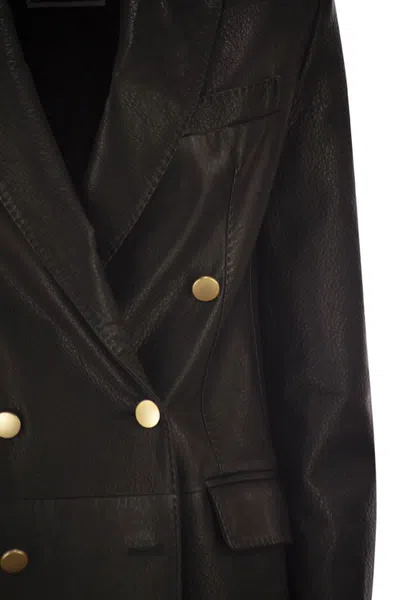 Tagliatore Josie - Lambskin Jacket In Black