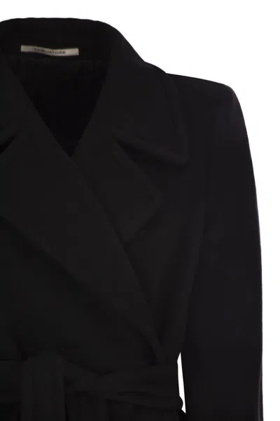 Tagliatore Melody - Virgin Wool And Cashmere Coat In Black