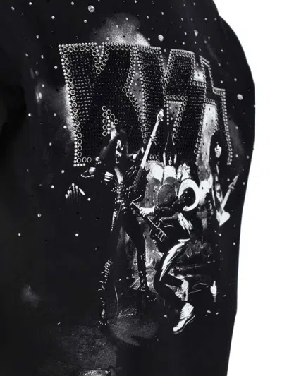 Dsquared2 Graphic Print Crew Neck Short Sleeve T-shirt In Black