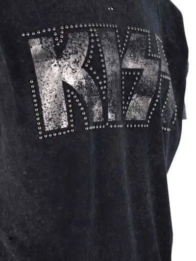 Dsquared2 Graphic Print Short Sleeve Crew Neck T-shirt In Multi