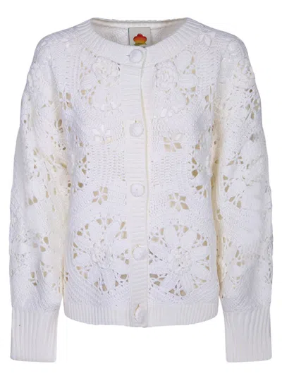 Farm Rio Cardigans In White