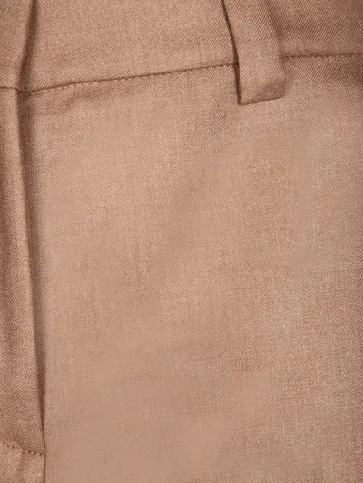 Incotex Wide Leg Trousers Featuring Button Detail In Brown