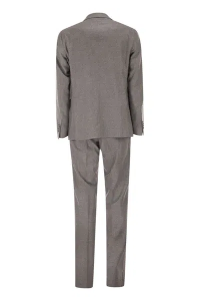 Tagliatore Superfine Virgin Wool Suit In Gray