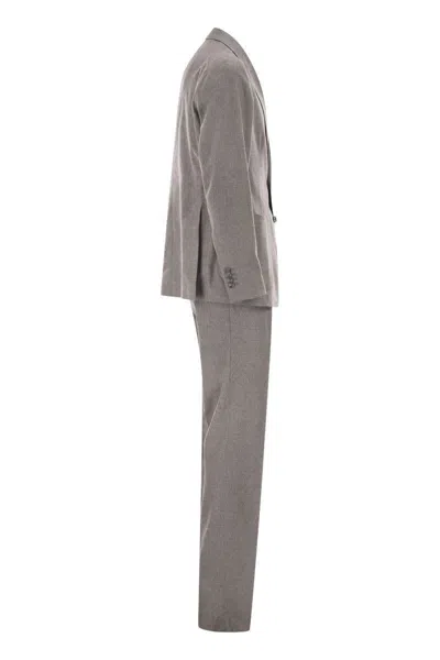 Tagliatore Superfine Virgin Wool Suit In Gray