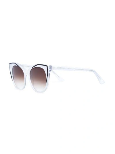 Shop Thierry Lasry Cat Eye Sunglasses In White