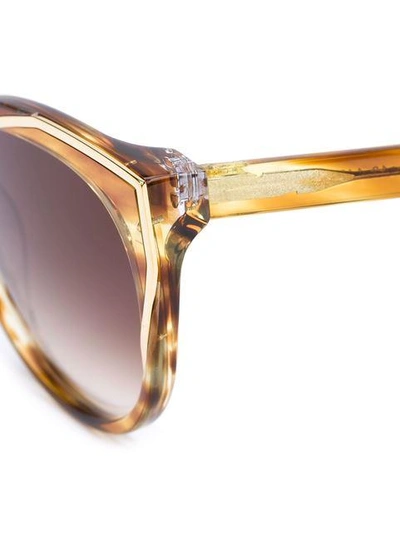 Shop Thierry Lasry Round Frame Sunglasses In Yellow